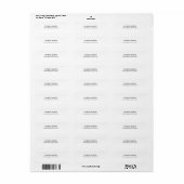 Zwart-wit Retro Style Creatie Etiket (Full Sheet)