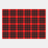 Zwart-wit, Rood en Groen Plaid Inpakpapier Vel (Voorkant 2)