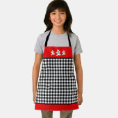 Zwart wit rood met speldenbrood schort (Insitu)