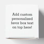 Zwart wit rood omgekeerd Zwirl Aangepast Bedankdoosjes (Bovenkant)