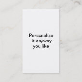 Zwart, wit, rood, rode, rode, rode Visitekaartje v (Achterkant)