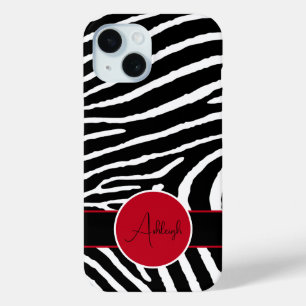 Zwart, Wit, Rood Zebra Print