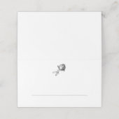 Zwart-wit  Roos bruiloft (Buitenkant ongevouwen)