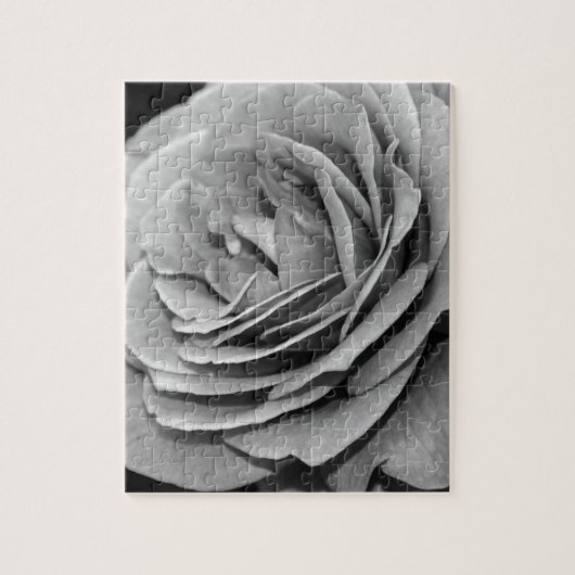 Zwart-Wit Roos Puzzel (Verticaal)