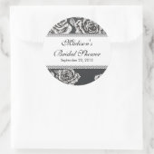 Zwart Wit Roos Vrijgezellenfeest Sticker (Tas)