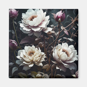 Zwart-wit Roses Waterverf ai art Magneet