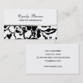 Zwart-wit roze Visitekaartje (Voorkant / Achterkant)