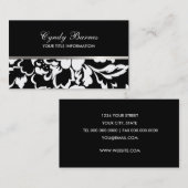 Zwart-wit roze Visitekaartje (Voorkant / Achterkant)