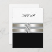 Zwart Wit RSVP (Voorkant / Achterkant)