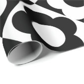 Zwart-wit Ruitenkijkpatroon Cadeaupapier (Rol Hoek)