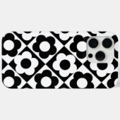 Zwart-wit Ruitenkijkpatroon Case-Mate iPhone Case (Achterkant (horizontaal))