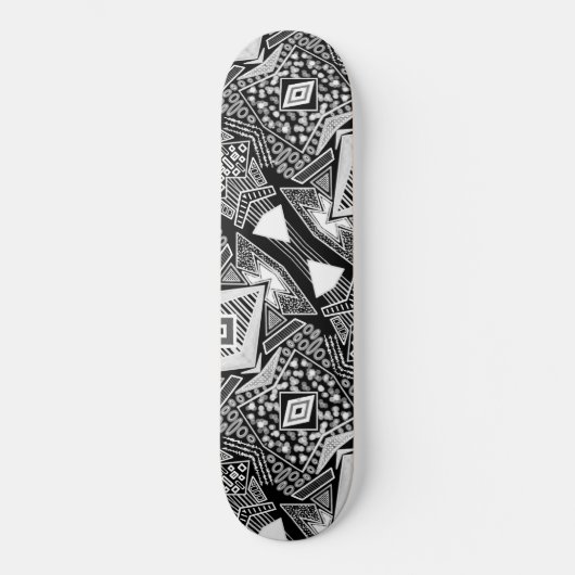 Zwart-wit Runway Mode geïnspireerd Schaats Skateboard (Voorkant)