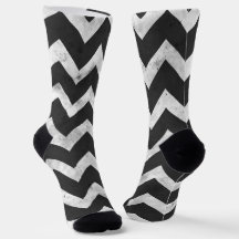 Zwart-wit Rustic Chevron patroon