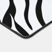 Zwart-wit Safari Zebra Animal Print Desk Mat (Hoek)