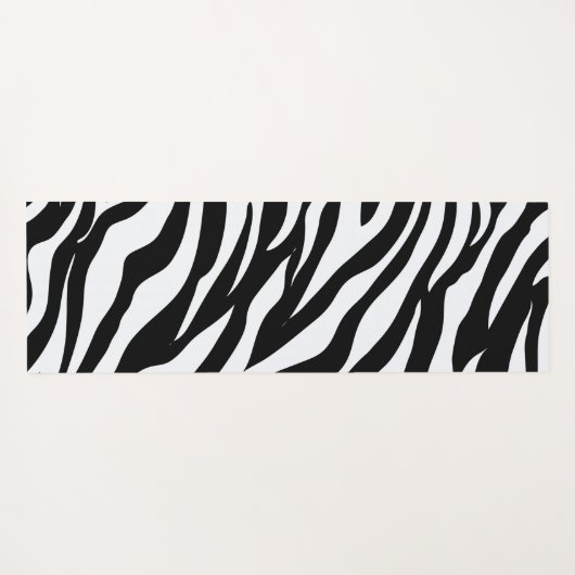 Zwart-wit Safari Zebra Animal Print Yogamat (Achterkant (horizontaal))