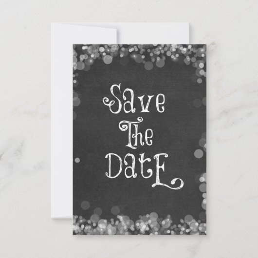zwart-wit Save the Date (Voorkant)