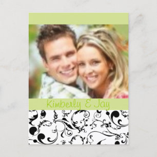 Zwart-wit Save the Date foto briefkaarten