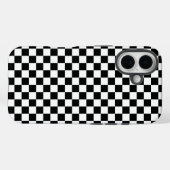 Zwart-wit schaakbordpatroon Case-Mate iPhone case (Achterkant (horizontaal))