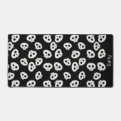 Zwart-wit Schattige Schedel Pattern Desk Mat (Voorkant)