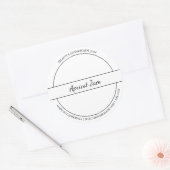 Zwart & Wit Schets Apricot Jam label (Envelop)