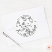 Zwart & Wit Schets Mint Extract label (Envelop)