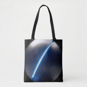 Zwart-wit sciencefiction draagtas