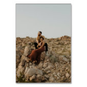 Zwart wit script noemt foto's bruiloft kaart (Achterkant)