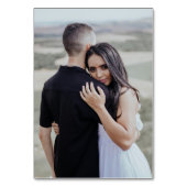 Zwart-wit scriptfoto kaart (Achterkant)