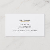 Zwart-wit Scrolls Modern Mode Boutique Visitekaartje (Achterkant)