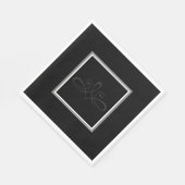 Zwart-wit Servet (Hoek)