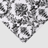  zwart-wit sierdamast patroon tissuepapier (Detail)