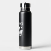 Zwart-wit Simple Quote Typografie Waterfles (Links)