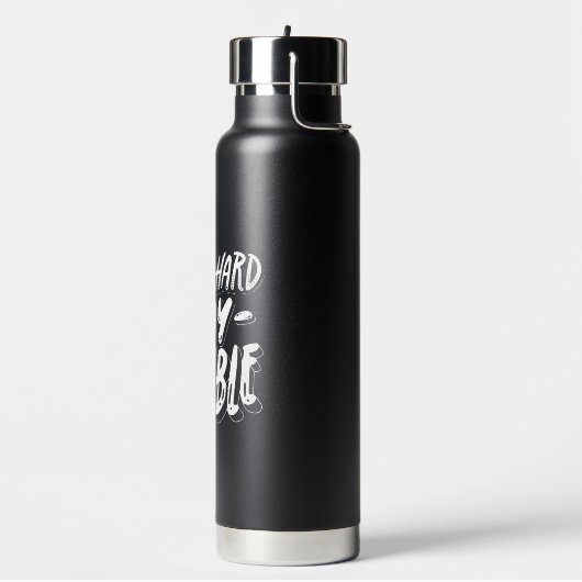 Zwart-wit Simple Quote Typografie Waterfles (Links)