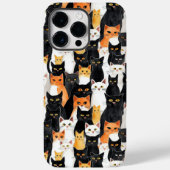 Zwart Wit Sinaasappel Katten Case-Mate iPhone Case (Achterkant)