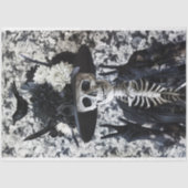 Zwart Wit Skelet Weefsel Papier voor Decoupage (Voorkant)