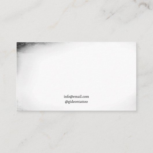  Zwart & Wit Snake Tattoo Shop Visitekaartje (Achterkant)