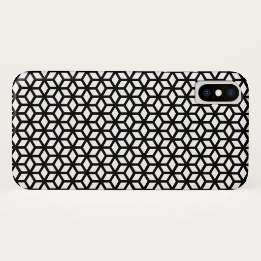Zwart-wit snijpatroon Case-Mate iPhone case (Achterkant (horizontaal))