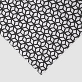 Zwart-wit snijpatroon tissuepapier (Detail)