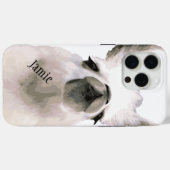 Zwart-wit Snobby Drama Llama Case-Mate iPhone Case (Achterkant (horizontaal))