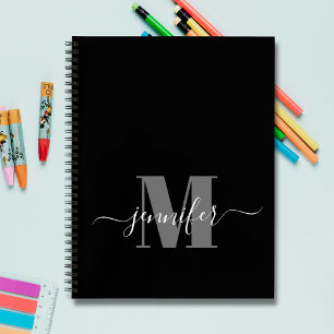 Zwart-wit, speciaal ontworpen zakboekMonogram Notitieboek