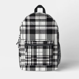 Zwart-wit speldenstang bedrukte rugzak