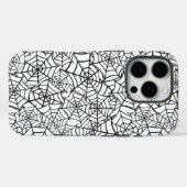 Zwart-wit Spider Web Halloween Patroon Case-Mate iPhone Case (Achterkant (horizontaal))