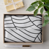 Zwart-Wit Spinnenweb Tissuepapier (Geschenk)