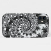 Zwart & Wit Spiraal iPhone Case (Achterkant (horizontaal))