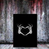 zwart-wit spooky halloween kaart