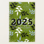 Zwart & Wit & Spring All Over 2025 Planner (Voorkant)