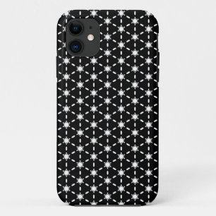 Zwart-wit Star-patroon iPhone 11 Hoesje