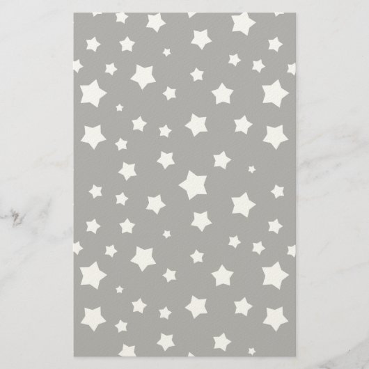 Zwart-wit stertonpatroon briefpapier (Voorkant)