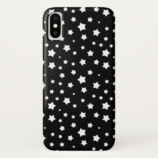 Zwart-wit stertonpatroon Case-Mate iPhone case (Achterkant)