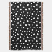 Zwart-wit stertonpatroon deken (Voorkant Verticaal)
